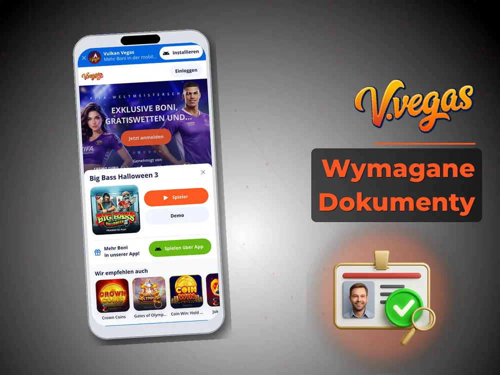 Vulkan Vegas - Wymagane Dokumenty