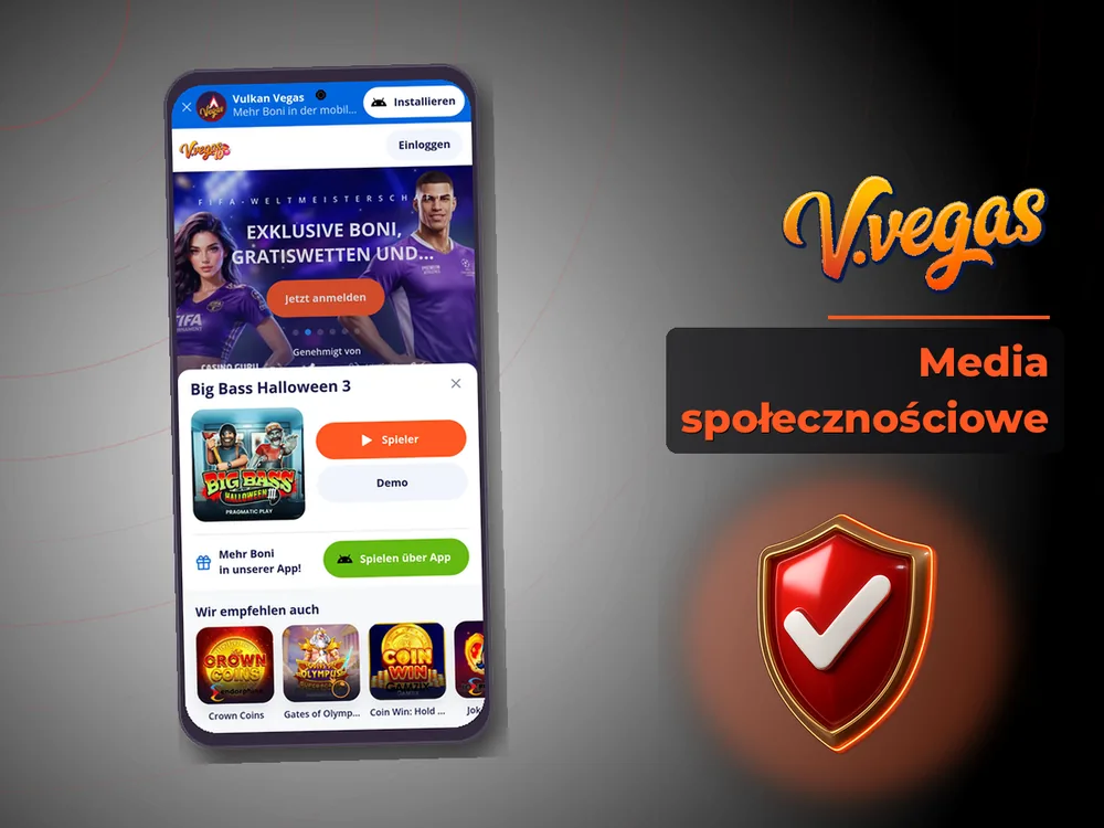 Vulkan Vegas - Media społecznościowe