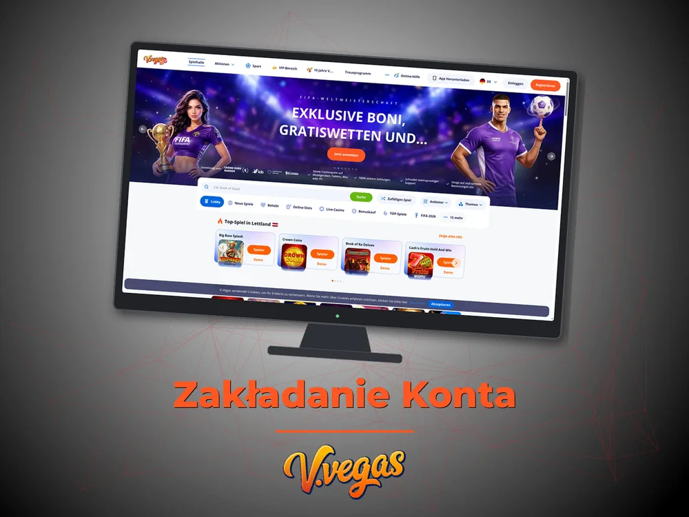 Vulkan Vegas - Zakładanie Konta