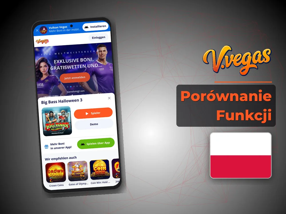 Vulkan Vegas - Porównanie Funkcji