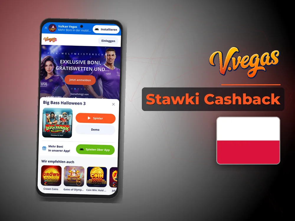 Vulkan Vegas - Stawki Cashback