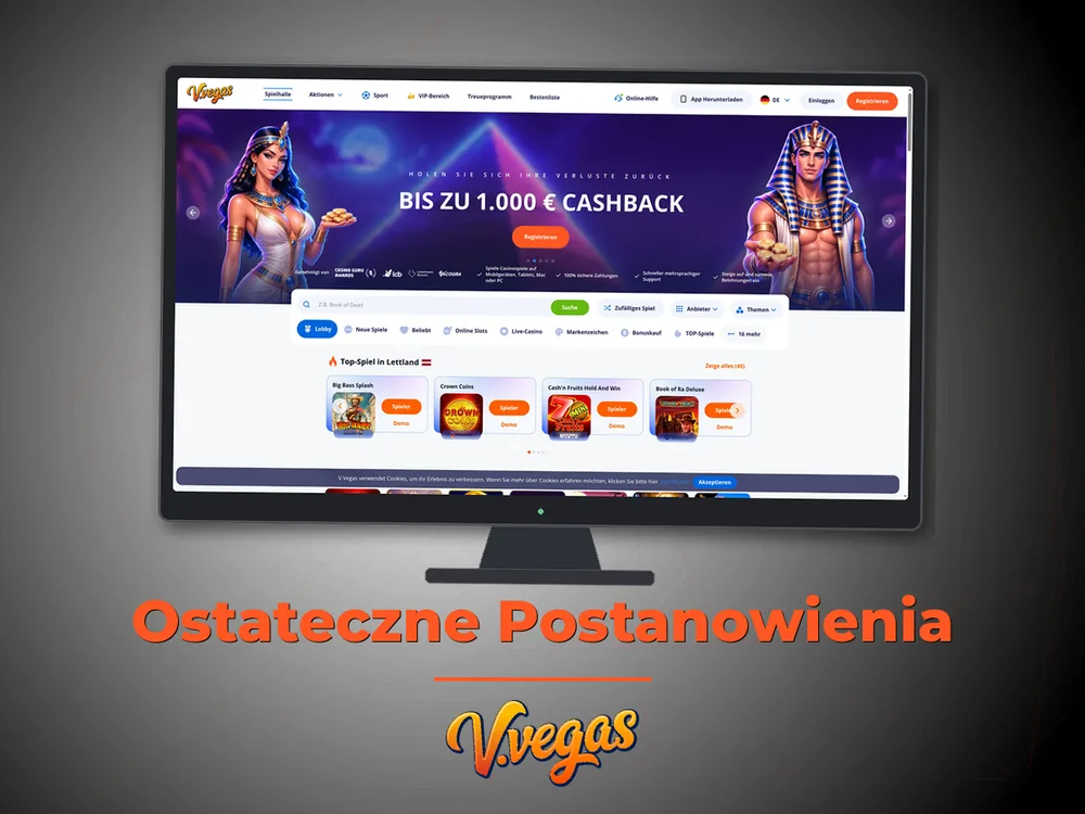 Vulkan Vegas - Ostateczne Postanowienia