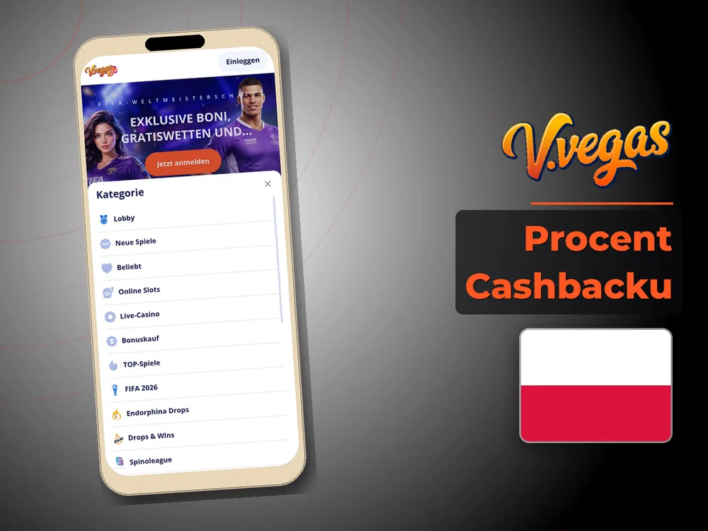 Vulkan Vegas - Procent Cashbacku