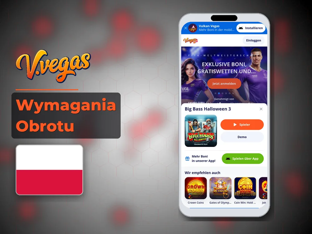 Vulkan Vegas - Wymagania Obrotu