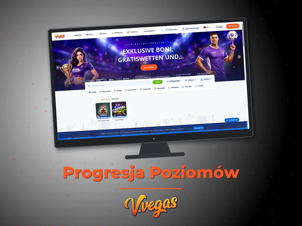 Vulkan Vegas - Progresja Poziomów