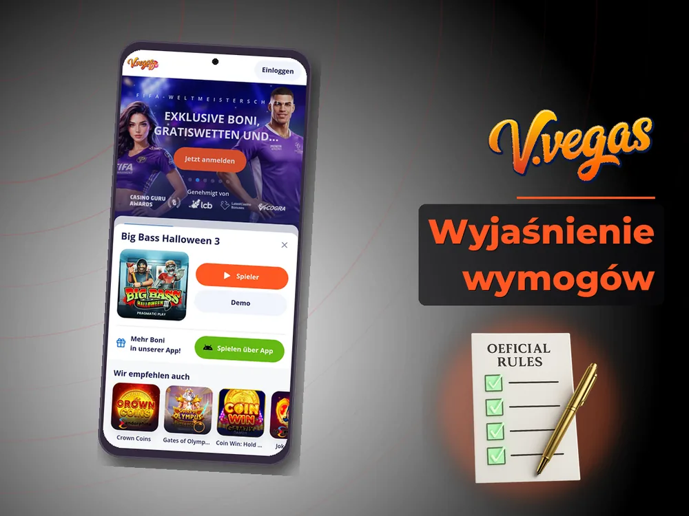 Vulkan Vegas - Wyjaśnienie wymogów