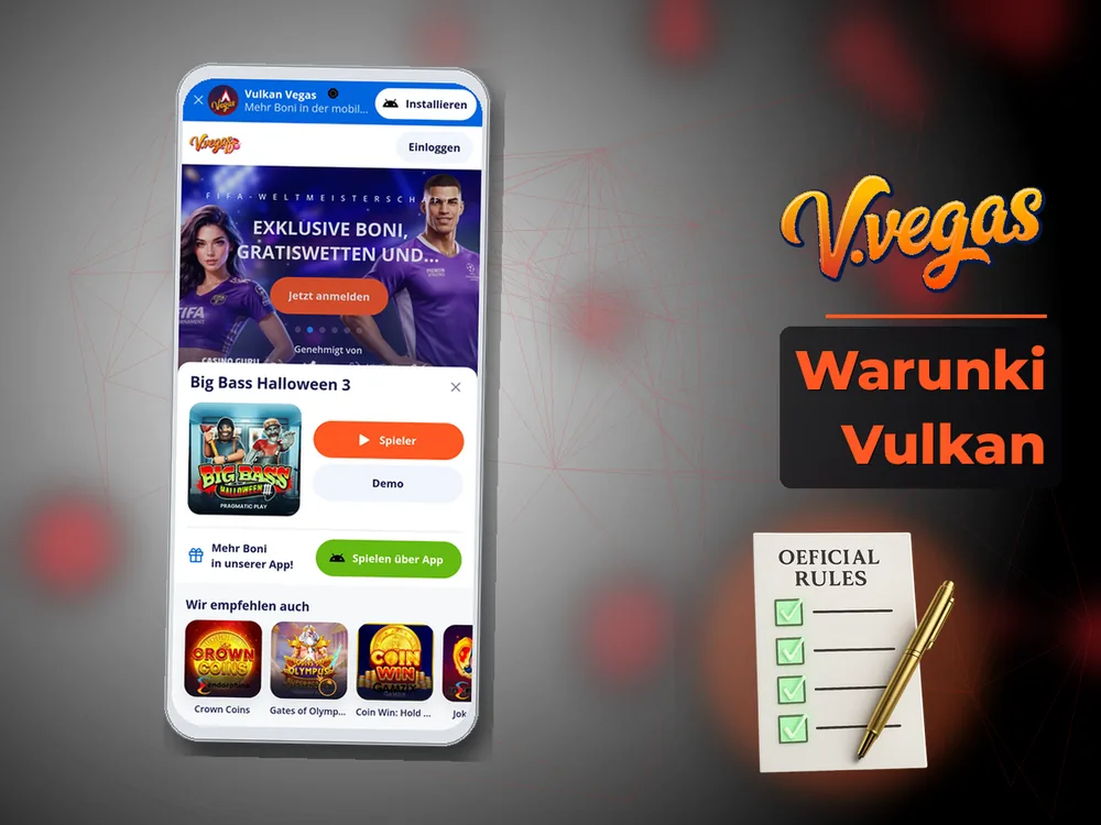 Vulkan Vegas - Warunki Vulkan