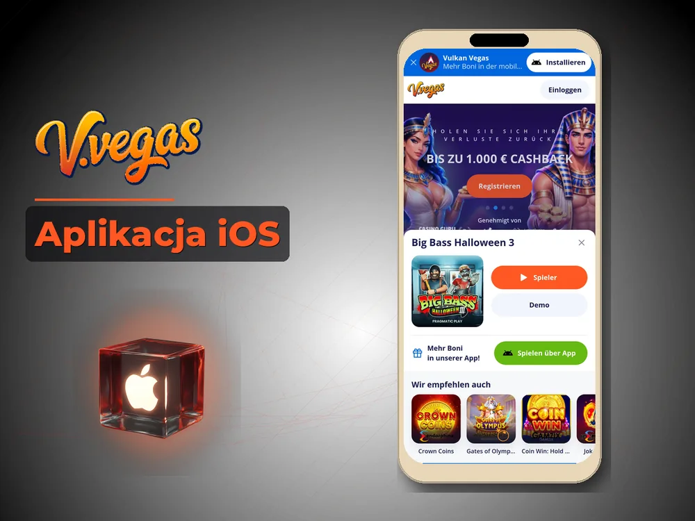 Vulkan Vegas - Aplikacja iOS